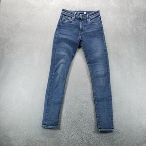 Levis Jeans Womes 26 Blue 721 High Rise Skinny Japanese Denim Made and Crafted‎